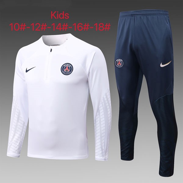 Kinder Trainings-Sweatshirt PSG 2023 Weiß